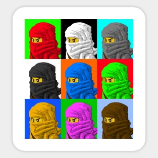 Ninjago Warhol 3X3 Sticker